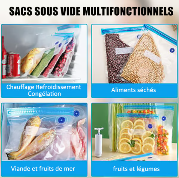 🔥Vente à chaud - 50 % de réduction🔥Ensemble de sacs de mise sous vide