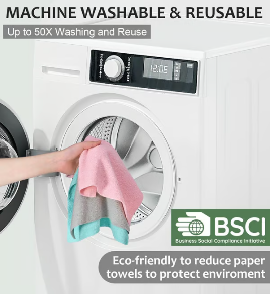 Achetez-en 2 et obtenez-en 1 gratuitement🔥Vente chaude♻️ Rouleau de tissu microfibre réutilisable 🧻