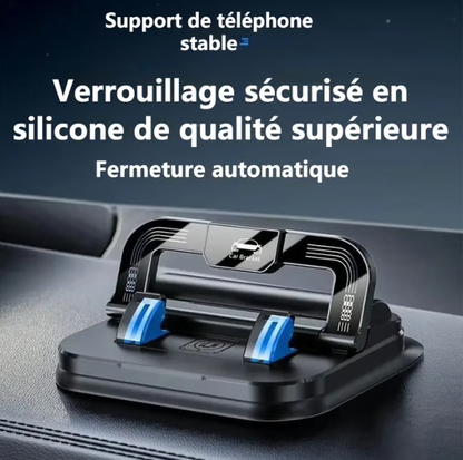 🚗 Support téléphone pour voiture – Rotation 360° 🔄 + Angle entièrement réglable, compatible avec tous les téléphones 💫, stabilité absolue même sur routes de montagne accidentées ! 📱🌀