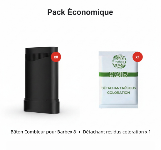 Bâton waterproof pour cheveux et barbe