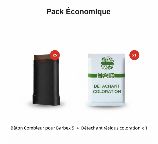 Bâton waterproof pour cheveux et barbe