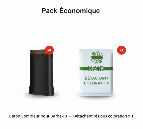 Bâton waterproof pour cheveux et barbe