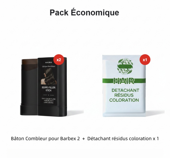Bâton waterproof pour cheveux et barbe
