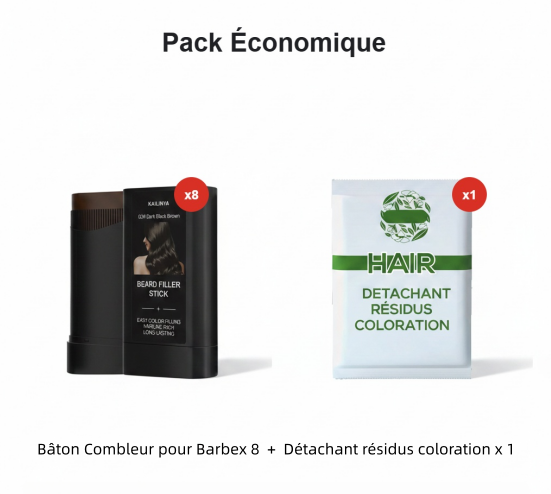 Bâton waterproof pour cheveux et barbe