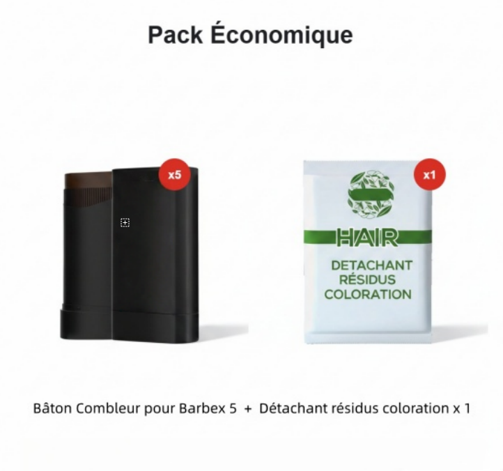 Bâton waterproof pour cheveux et barbe