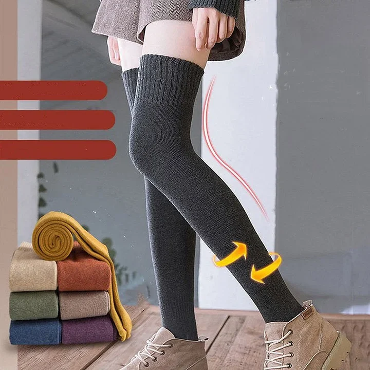 Chaussettes Épaisses au-dessus du Genou