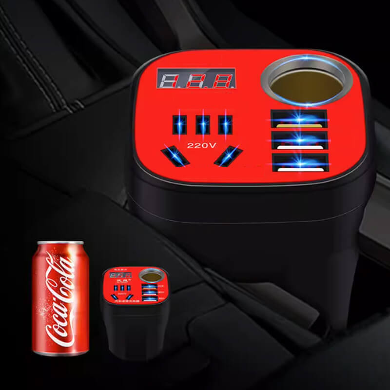Convertisseur et QC Chargeur de Type Tasse Monté sur Voiture