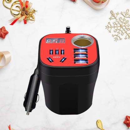 Convertisseur et QC Chargeur de Type Tasse Monté sur Voiture