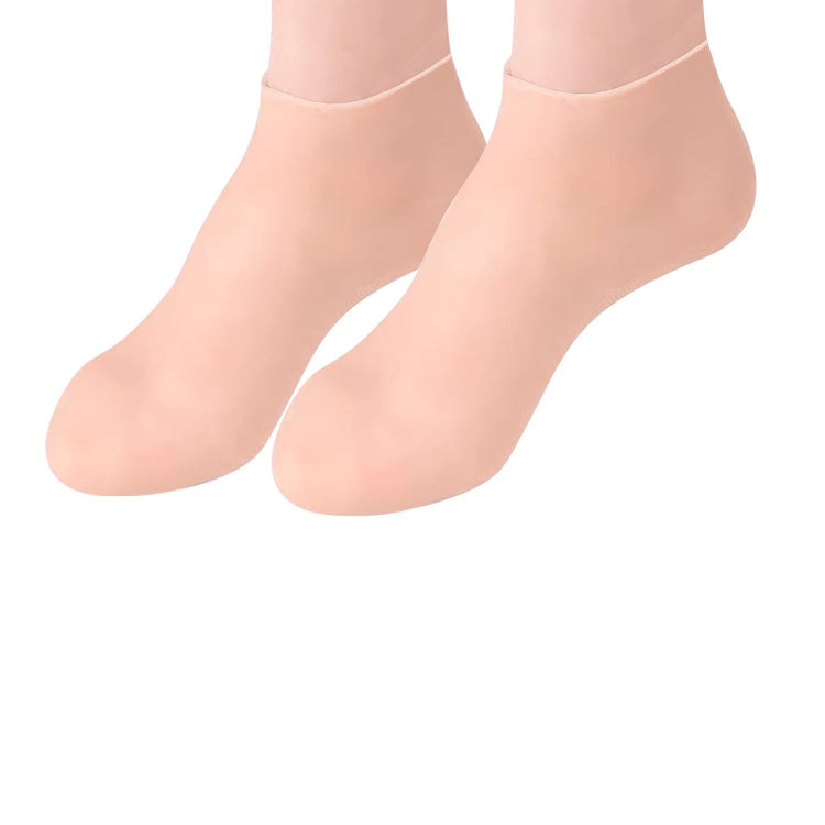 Masque hydratant pour les pieds Chaussettes en silicone protectrices et exfoliantes