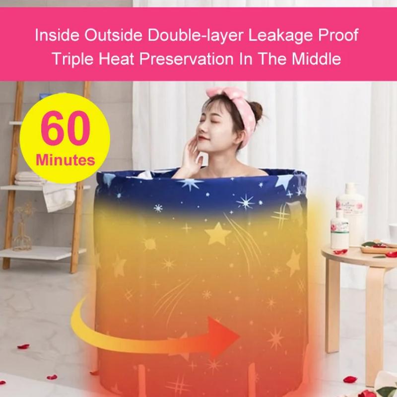 Cadeau Réconfortant - Baignoire Chauffante Pliable pour la Maison
