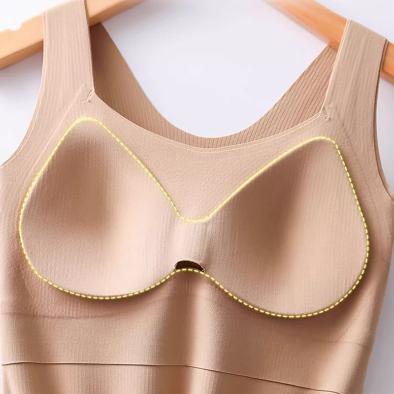 🎊Vente spéciale du Nouvel An🎊Débardeurs thermiques pour femmes avec soutien-gorge intégré