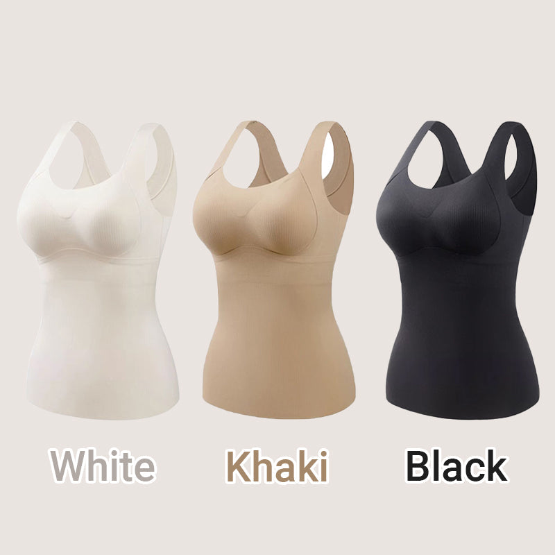 🎊Vente spéciale du Nouvel An🎊Débardeurs thermiques pour femmes avec soutien-gorge intégré