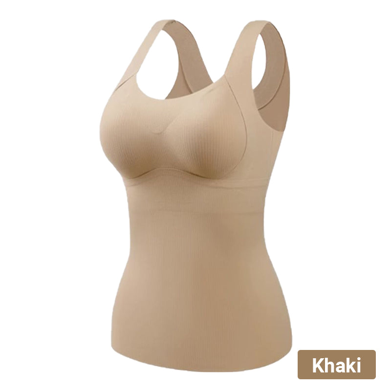 🎊Vente spéciale du Nouvel An🎊Débardeurs thermiques pour femmes avec soutien-gorge intégré