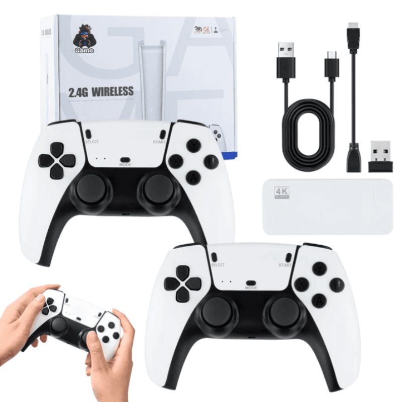 🎁 Cadeaux Priviléges de Noël🎄Bâtons de jeu double rétro noir et blanc pour la maison - Revivez l'époque des salles d'arcade