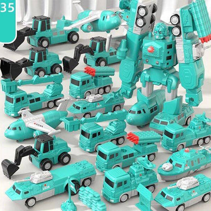 🎁Jouets assemblés pour voitures à transformation magnétique (LIVRAISON GRATUITE)🤖