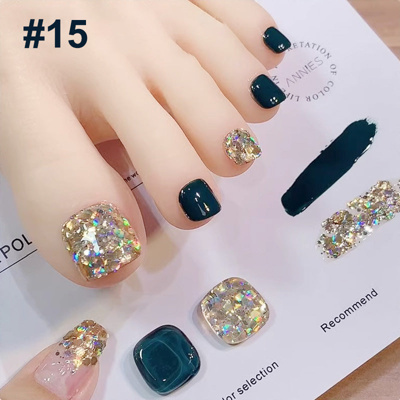 🎄 Promotion Exceptionnelle de Noël🎁Ensemble de vernis à ongles bicolores à paillettes tendance💄💅