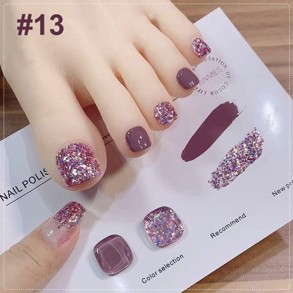 🎄 Promotion Exceptionnelle de Noël🎁Ensemble de vernis à ongles bicolores à paillettes tendance💄💅