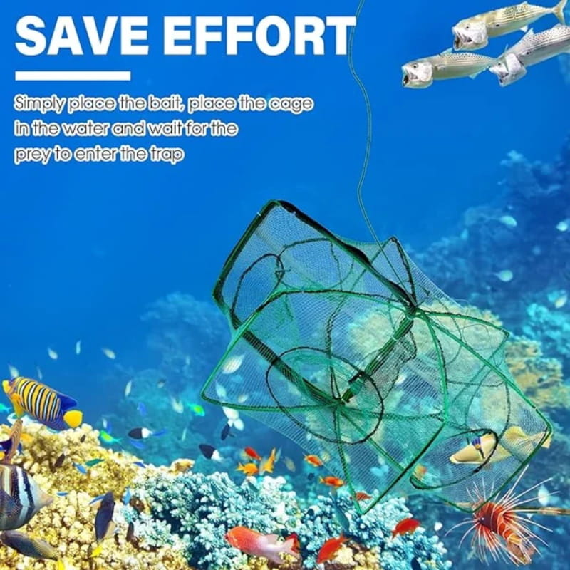 🐟🔥 50 % DE RÉDUCTION – Filet de pêche renforcé auto-pliable 🎣✨