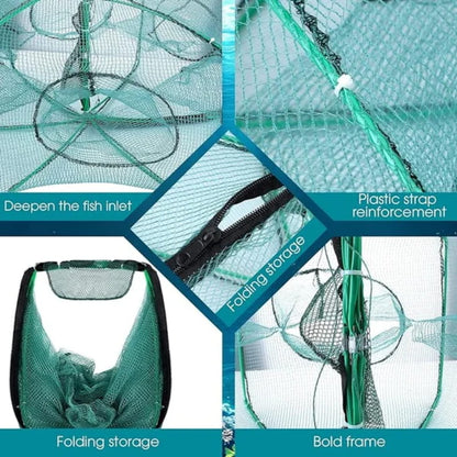 🐟🔥 50 % DE RÉDUCTION – Filet de pêche renforcé auto-pliable 🎣✨