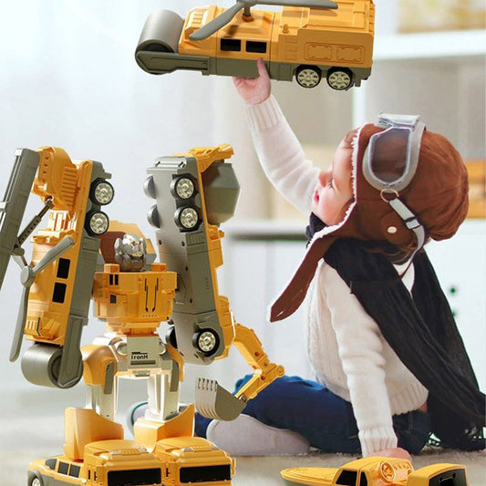 🎁Jouets assemblés pour voitures à transformation magnétique (LIVRAISON GRATUITE)🤖