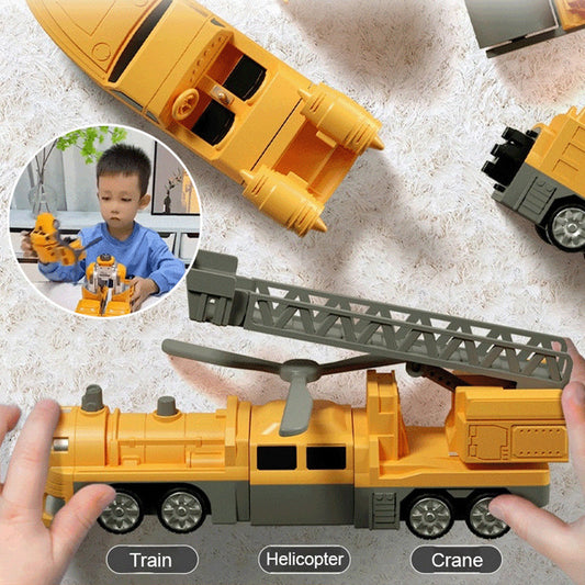 🎁Jouets assemblés pour voitures à transformation magnétique (LIVRAISON GRATUITE)🤖