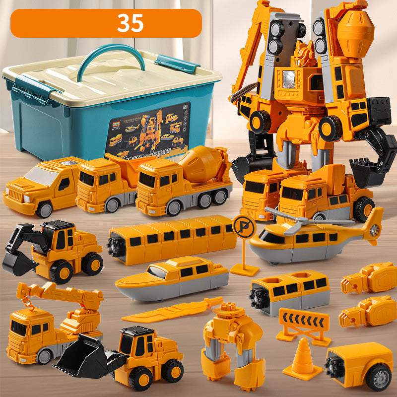 🎁Jouets assemblés pour voitures à transformation magnétique (LIVRAISON GRATUITE)🤖