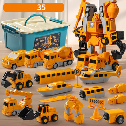 🎁Jouets assemblés pour voitures à transformation magnétique (LIVRAISON GRATUITE)🤖