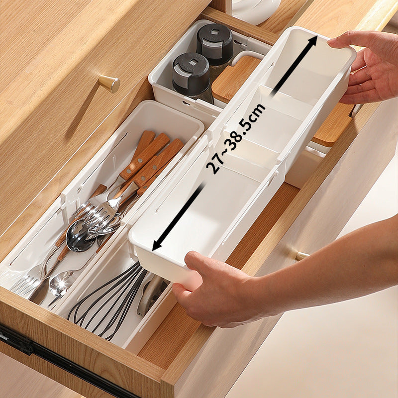🧺 Organisateur de tiroir extensible – Rangez cuisine, salle de bain et bureau sans désordre !