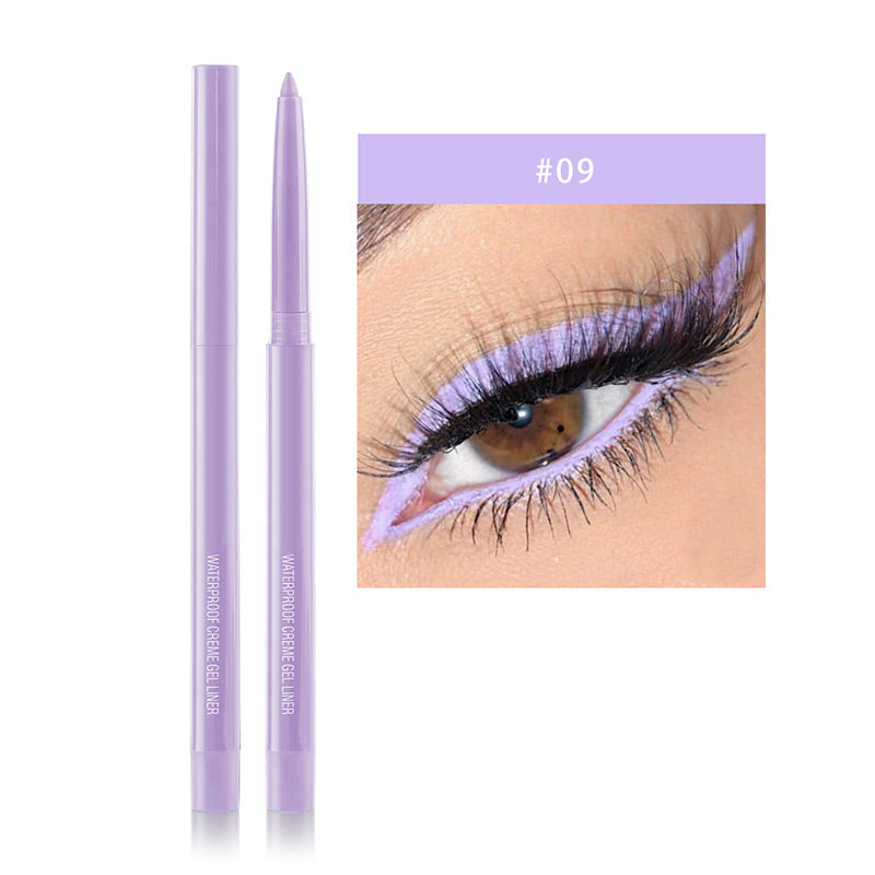 Ensemble de 20 Crayons d'Eyeliner Imperméables et Multicolores de Longue Tenue
