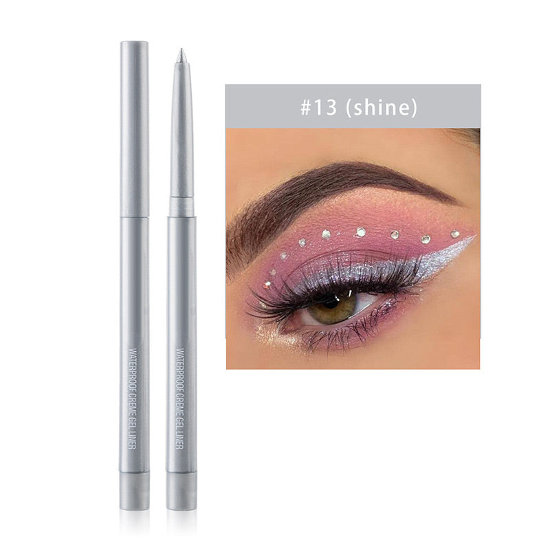 Ensemble de 20 Crayons d'Eyeliner Imperméables et Multicolores de Longue Tenue