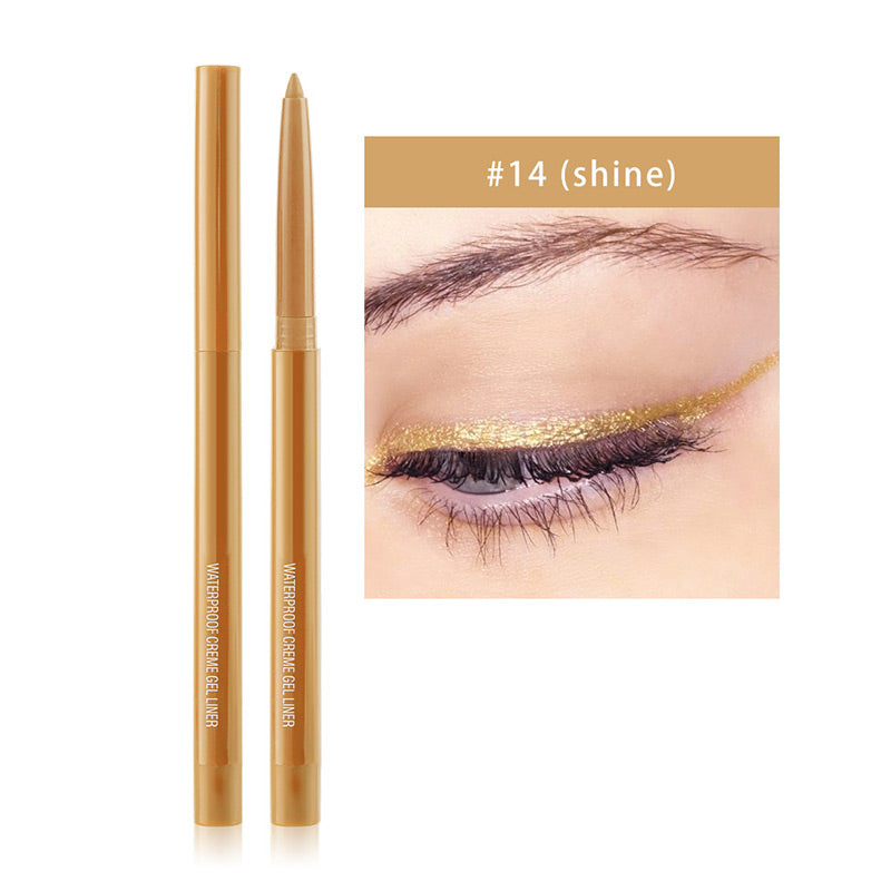 Ensemble de 20 Crayons d'Eyeliner Imperméables et Multicolores de Longue Tenue