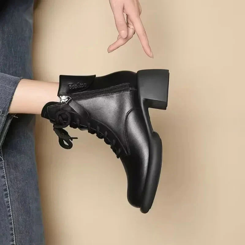 👢 60% DE RÉDUCTION ! 🎉 Bottes Femme Style Vintage – Élégantes, Confortables & Cuir Souple 🍂📦