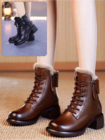 👢 60% DE RÉDUCTION ! 🎉 Bottes Femme Style Vintage – Élégantes, Confortables & Cuir Souple 🍂📦