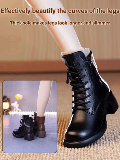 👢 60% DE RÉDUCTION ! 🎉 Bottes Femme Style Vintage – Élégantes, Confortables & Cuir Souple 🍂📦