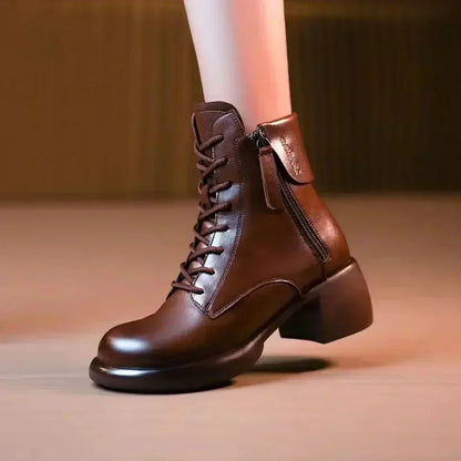 👢 60% DE RÉDUCTION ! 🎉 Bottes Femme Style Vintage – Élégantes, Confortables & Cuir Souple 🍂📦
