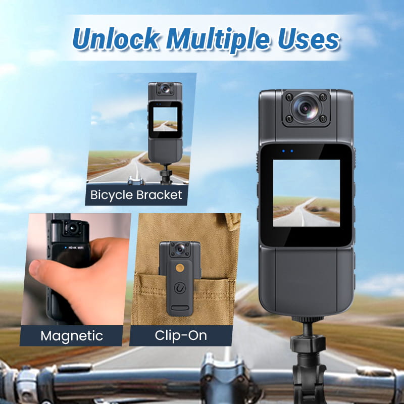 🔥Vente Chaud🔥 Ensemble de Caméra de Vélo Portable 4K HD