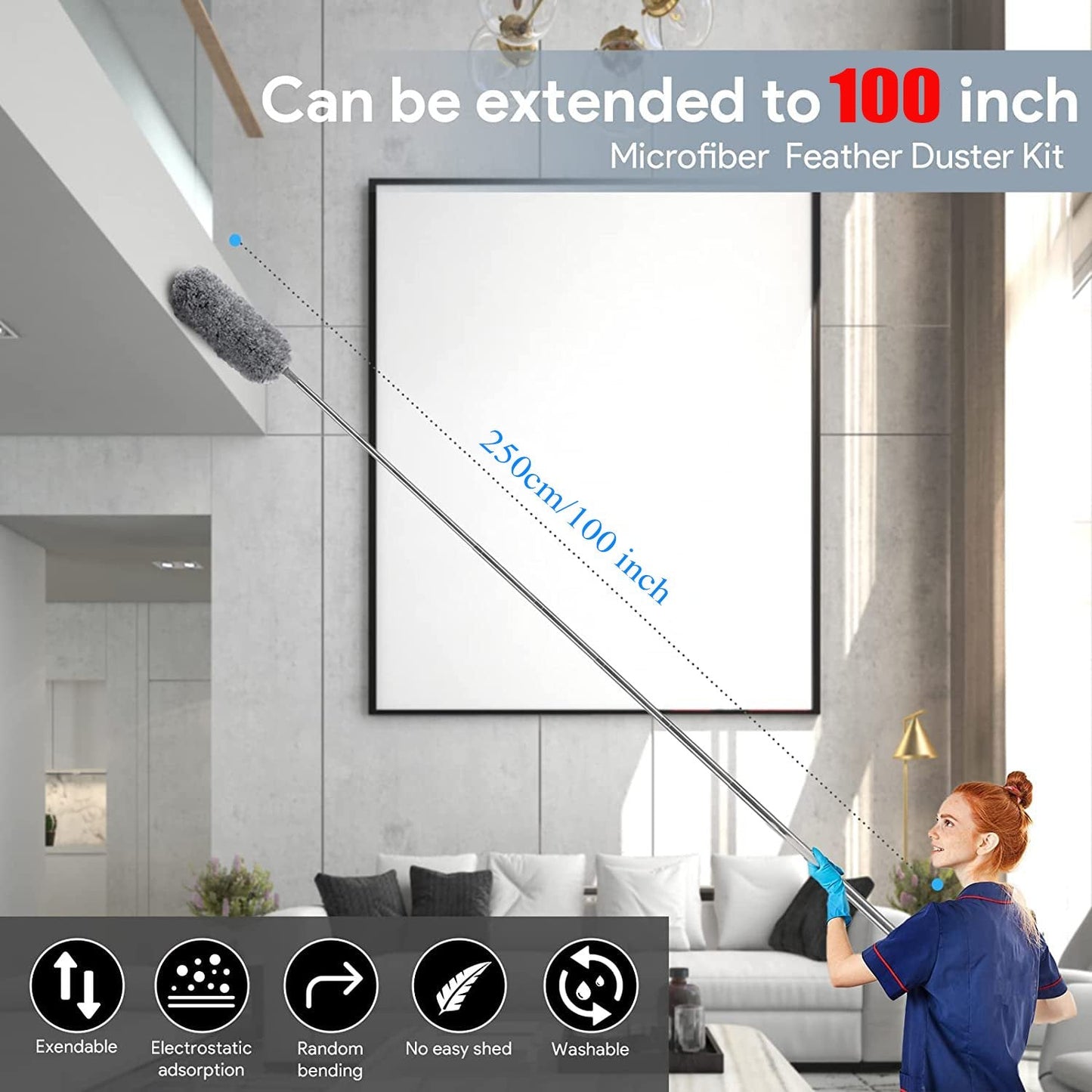 🔥Plumeau rétractable lavable en microfibre incurvé