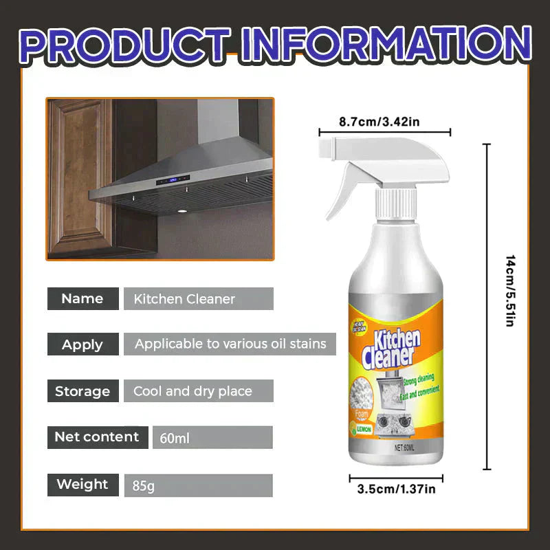 💥💥Achetez 1 obtenez 1 gratuit🔥Mousse nettoyante multi-usages pour cuisine