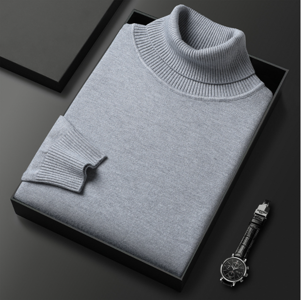 ✨Nouvel Arrivage✨ Pull en cachemire Premium de couleur unie pour hommes - Achetez-en deux et bénéficiez de la livraison gratuite