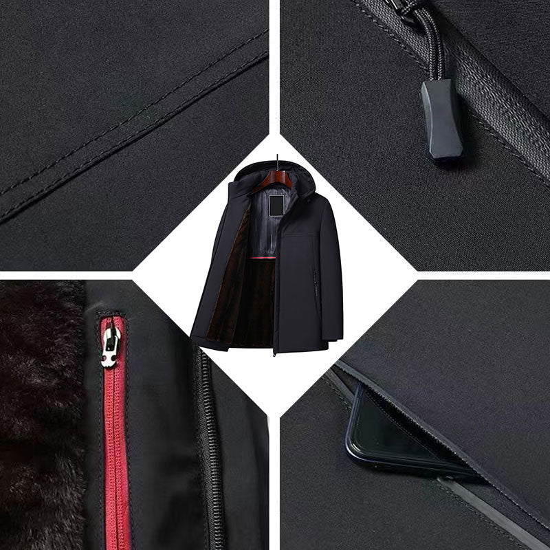 ❄️Offres spéciales hiver❄️Parka thermique épaisse à capuche pour homme