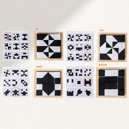Puzzle de blocs de construction cachés🧩Jouets pour développer la capacité d'imagination spatiale des enfants🧸Jeu de société interactif parent-enfant