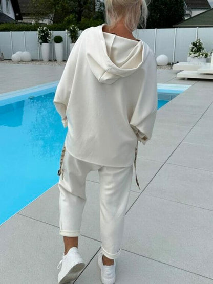 💎 60% DE RÉDUCTION ! 💎 Le Set Tendance 2026 – Sweat à Capuche & Pantalon Coordonnés, Monochrome Élégant, Confort Lounge + Style Urbain