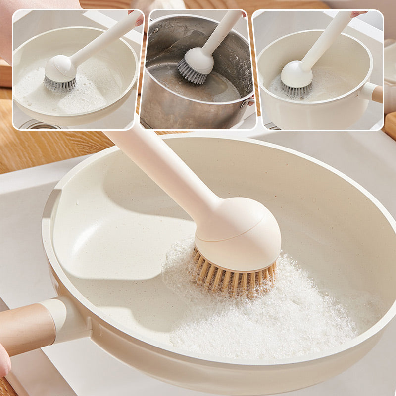 Ensemble de brosses à casseroles suspendues et rotatives