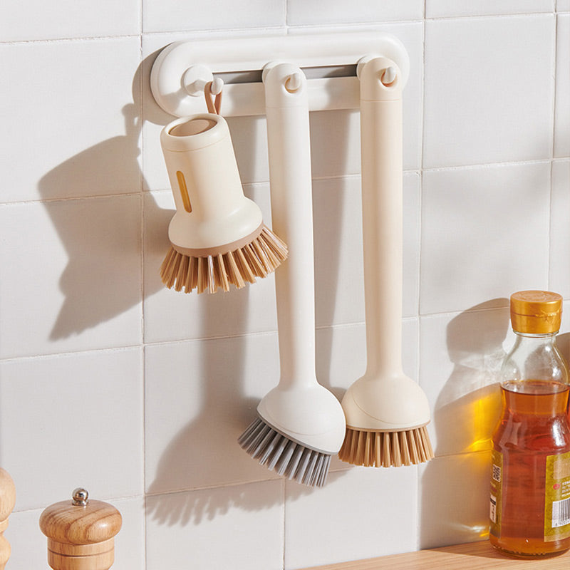 Ensemble de brosses à casseroles suspendues et rotatives