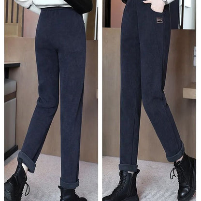 🔥 50% DE RÉDUCTION! 💫 PANTALON CHAUD FEMME - Taille Haute & Doublure Polaire, Confort Optimal pour L'Hiver, Idéal pour Sport et Loisirs ❄️👖