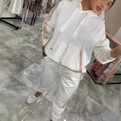 🌷Limited Time Half Price - 2-Piece Drawstring Hooded Top and Pants 💞 pour femmes