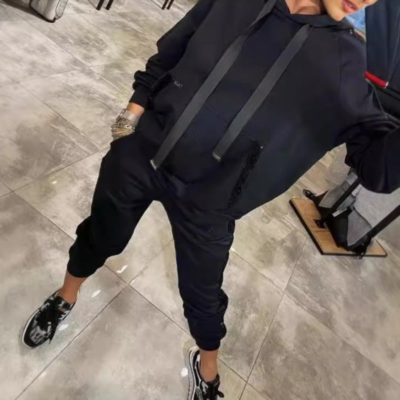 🌷Limited Time Half Price - 2-Piece Drawstring Hooded Top and Pants 💞 pour femmes