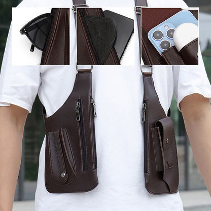 🔥2026 NOUVEAUTÉ EN PROMOTION🔥 Sac tactique anti-vol pour homme – Bretelles doubles, multiples poches et résistant à l'eau 🎒🛡️
