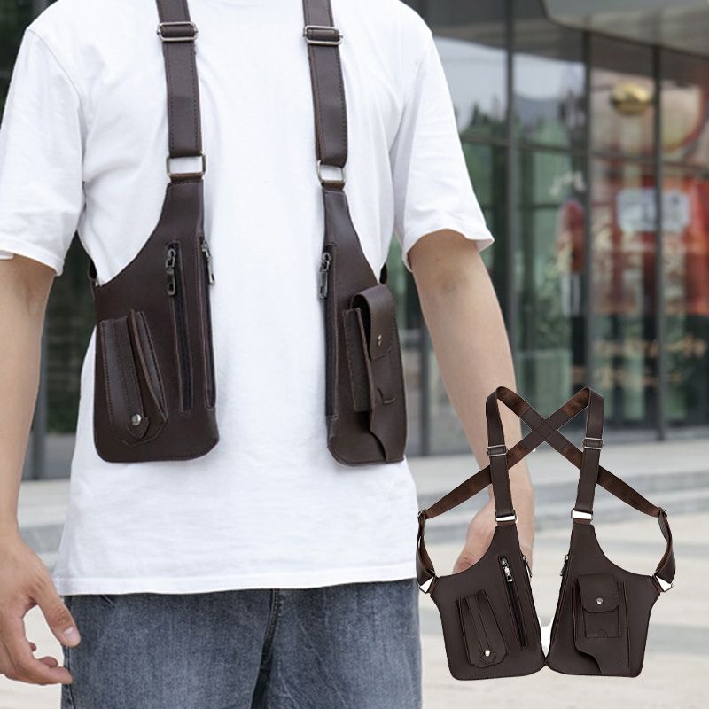 🔥2026 NOUVEAUTÉ EN PROMOTION🔥 Sac tactique anti-vol pour homme – Bretelles doubles, multiples poches et résistant à l'eau 🎒🛡️