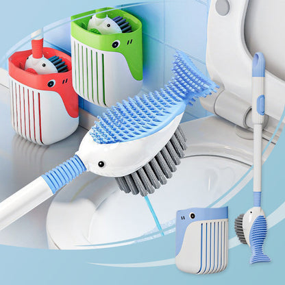 Ensemble de brosses de nettoyage murales à ventouse pour toilettes🐕🌿
